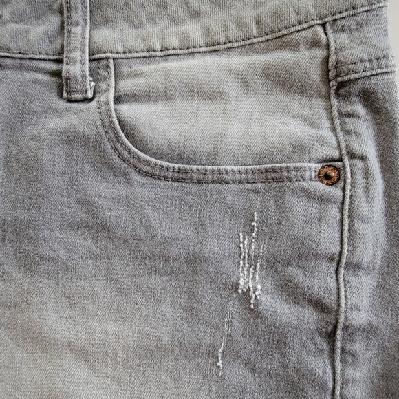 CLOCKHOUSE Grey Coastal Cowgirl Denim Jean Shorts Size L - Picture 13 of 14